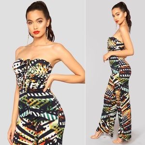 Fashion Nova Stuck Up In Clouds Jumpsuit Navy